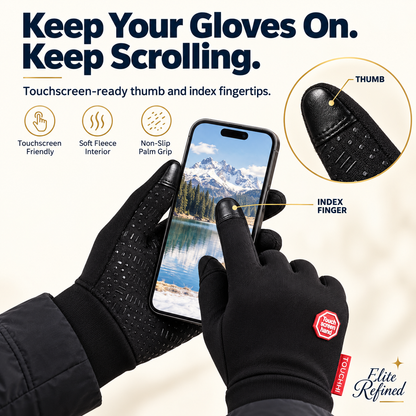 USB Heated Touchscreen Winter Gloves