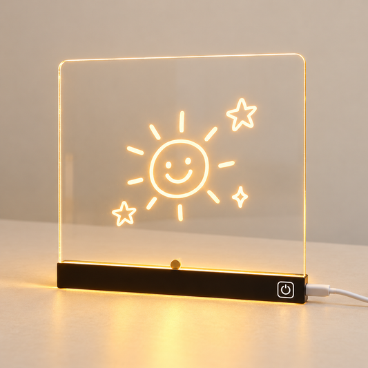 LED Light-Up Drawing Board for Kids — Reusable Glow Art