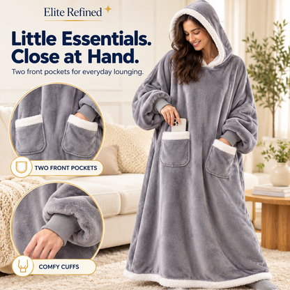 Oversized Fleece Wearable Blanket Hoodie