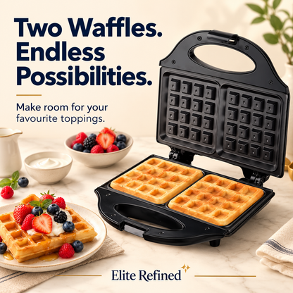 Mini Electric Waffle Maker for Quick Breakfast Treats