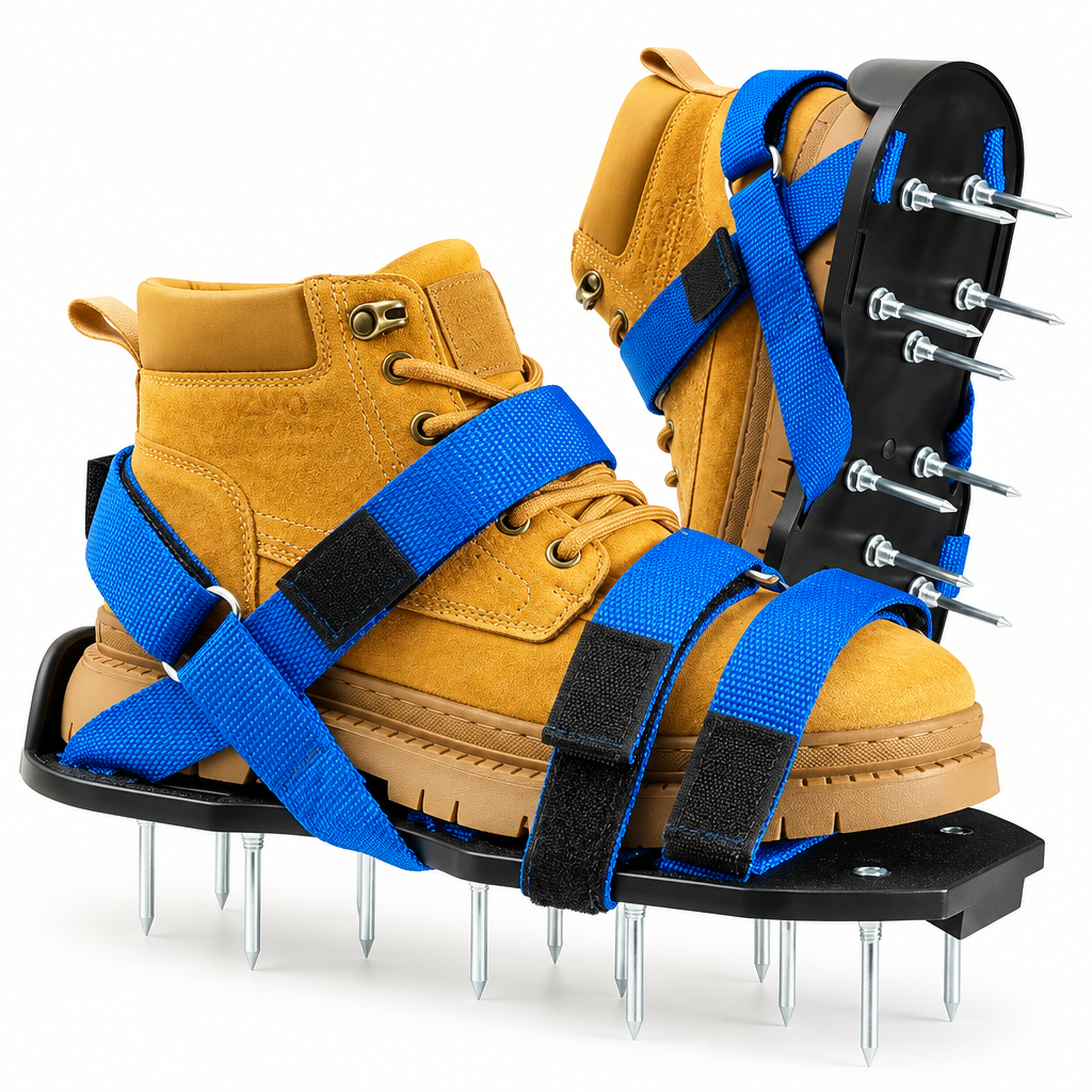 Adjustable lawn aerator shoes with spikes product hero