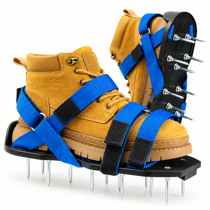 Adjustable lawn aerator shoes with spikes product hero