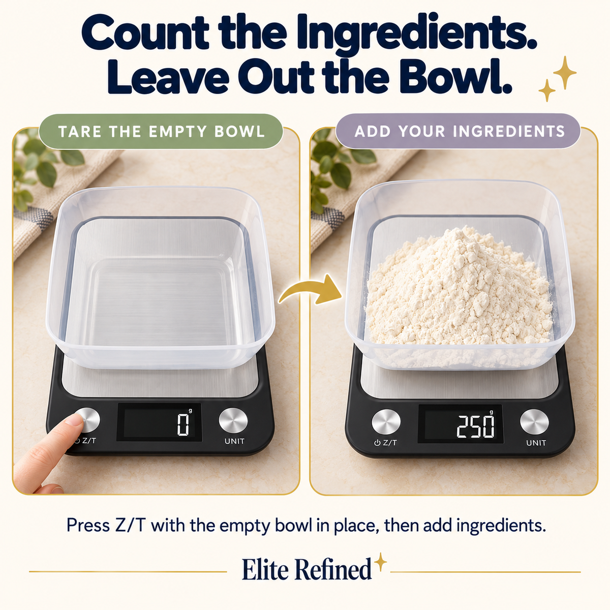 Stainless Steel Digital Kitchen Scale for Baking & Coffee