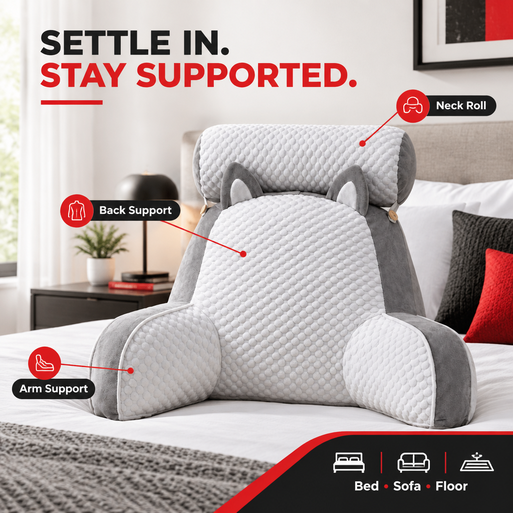 Back and neck support pillow hero image