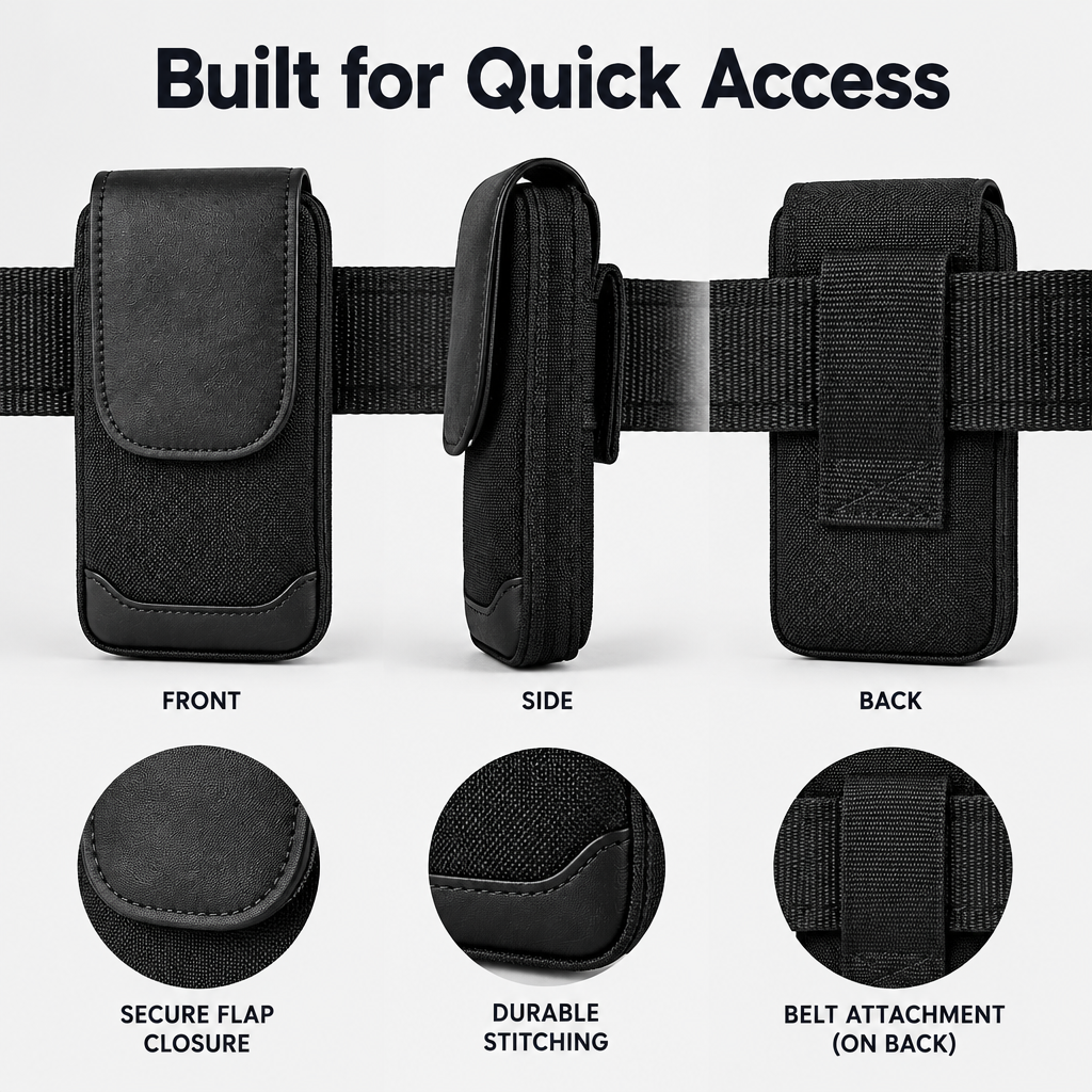 Universal Belt Phone Holster - feature detail
