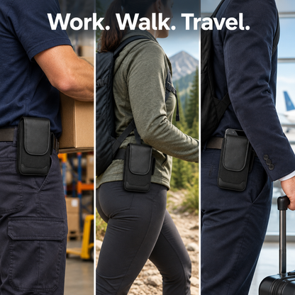 Universal Belt Phone Holster - real use