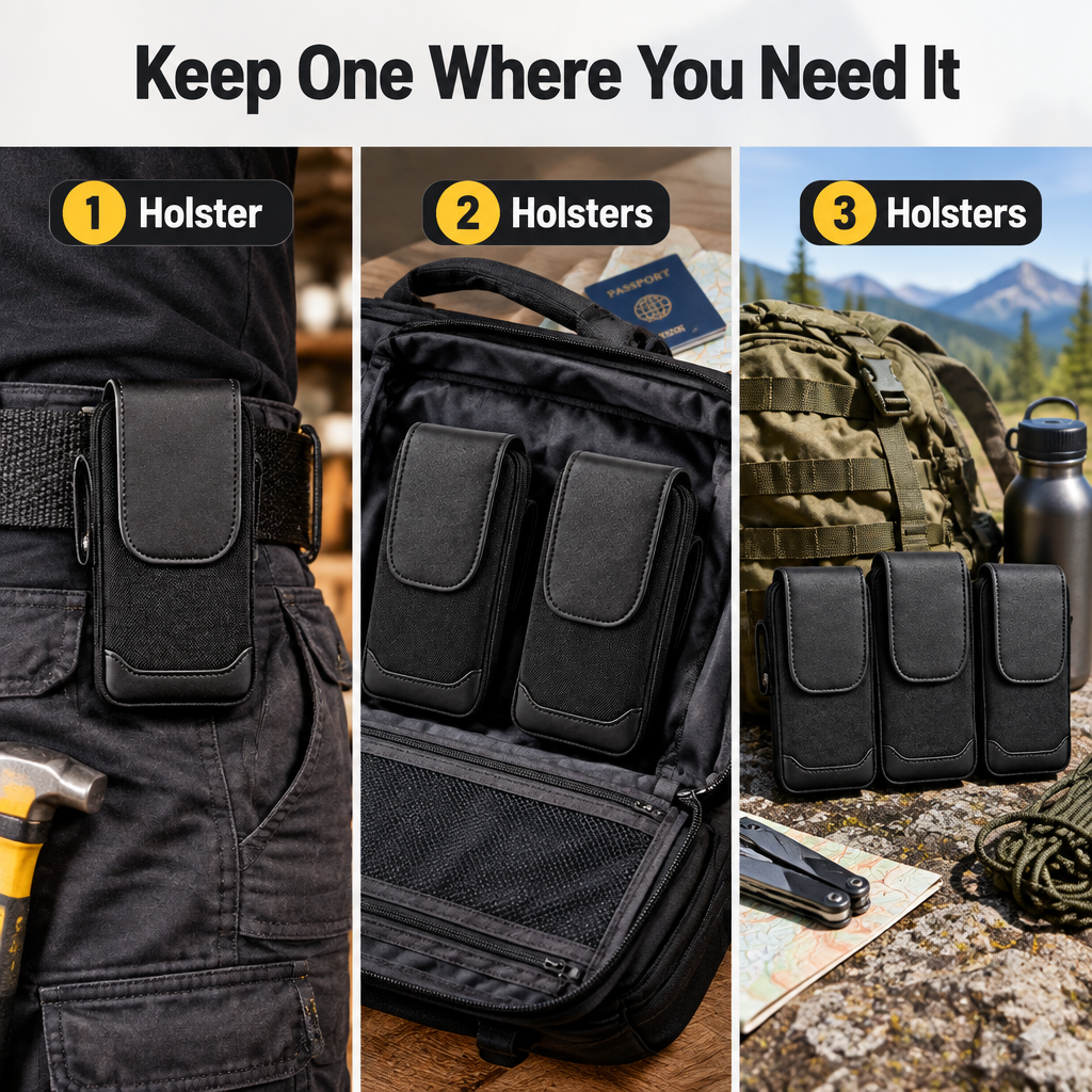 Universal Belt Phone Holster - variant guide