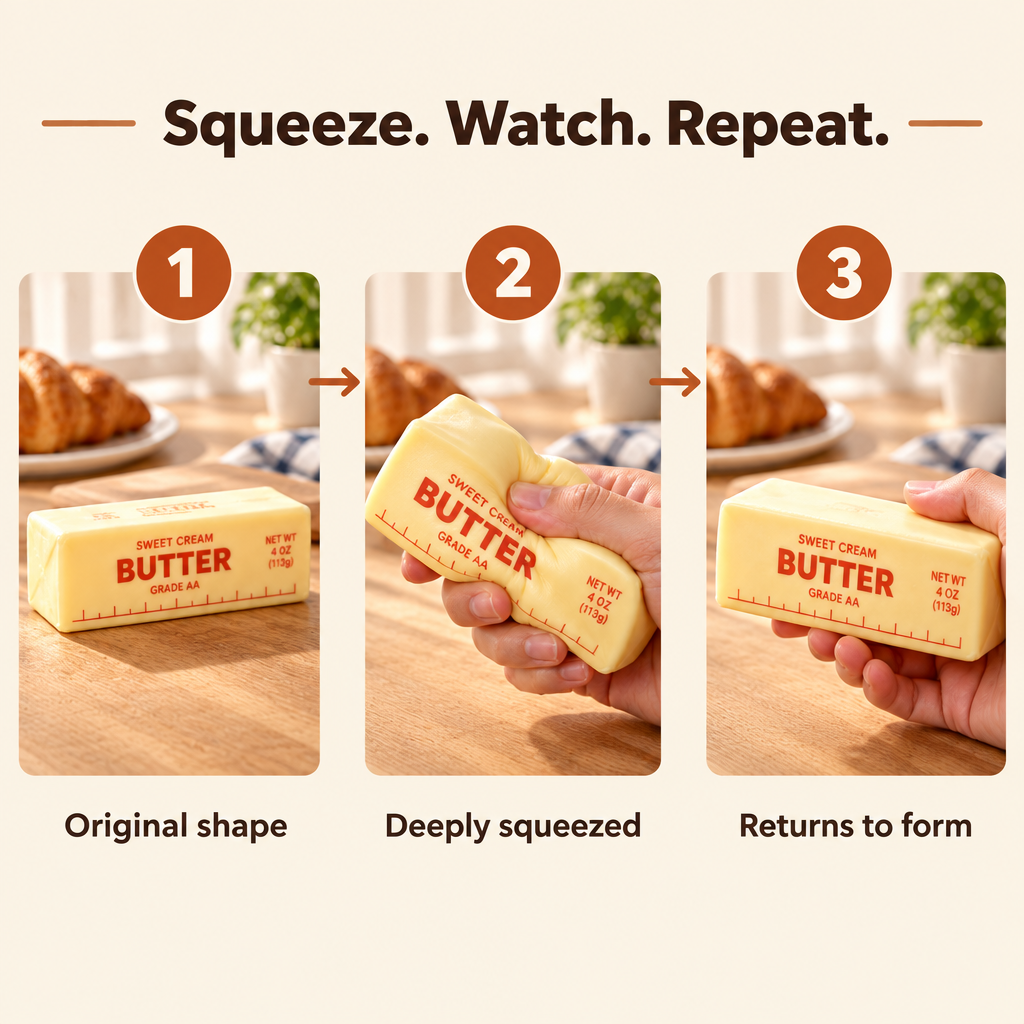 Butter Stick Squishy - squeeze and rebound