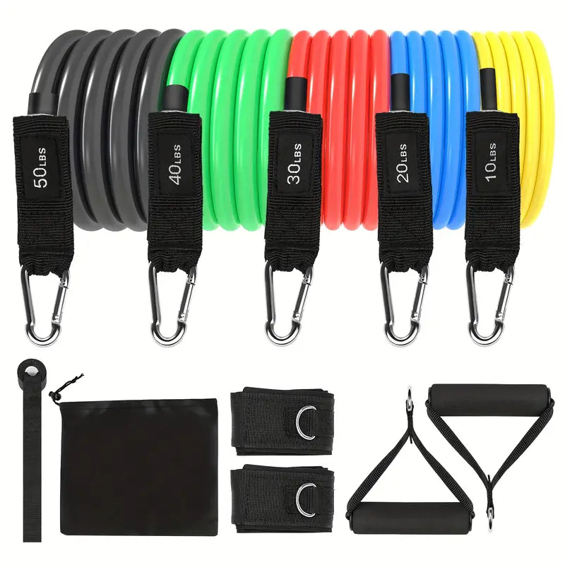 Elite Resistance Band Set – 11-in-1 Home Gym Kit