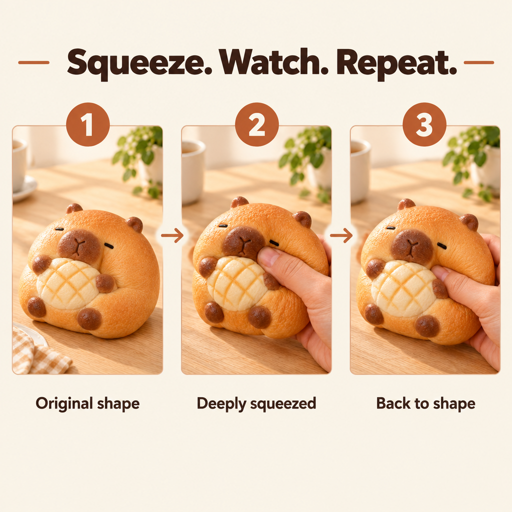 Capybara Bakery Squishy - squeeze and rebound