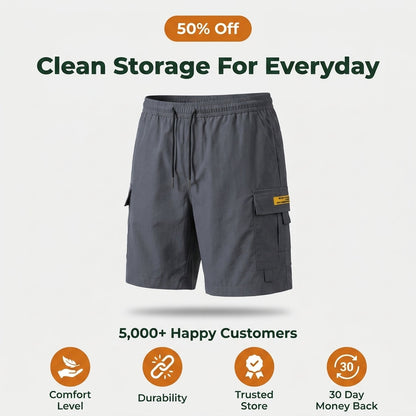 Men's lightweight cargo shorts hero image