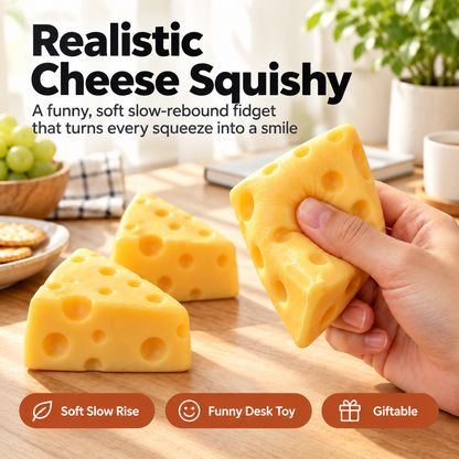 Realistic Cheese Squishy - squeeze action