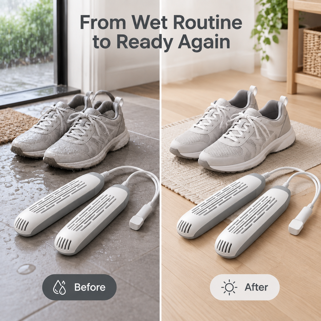 Compact Electric Shoe Dryer - how to use