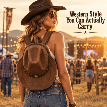 Cowboy Hat Backpack - realistic hero