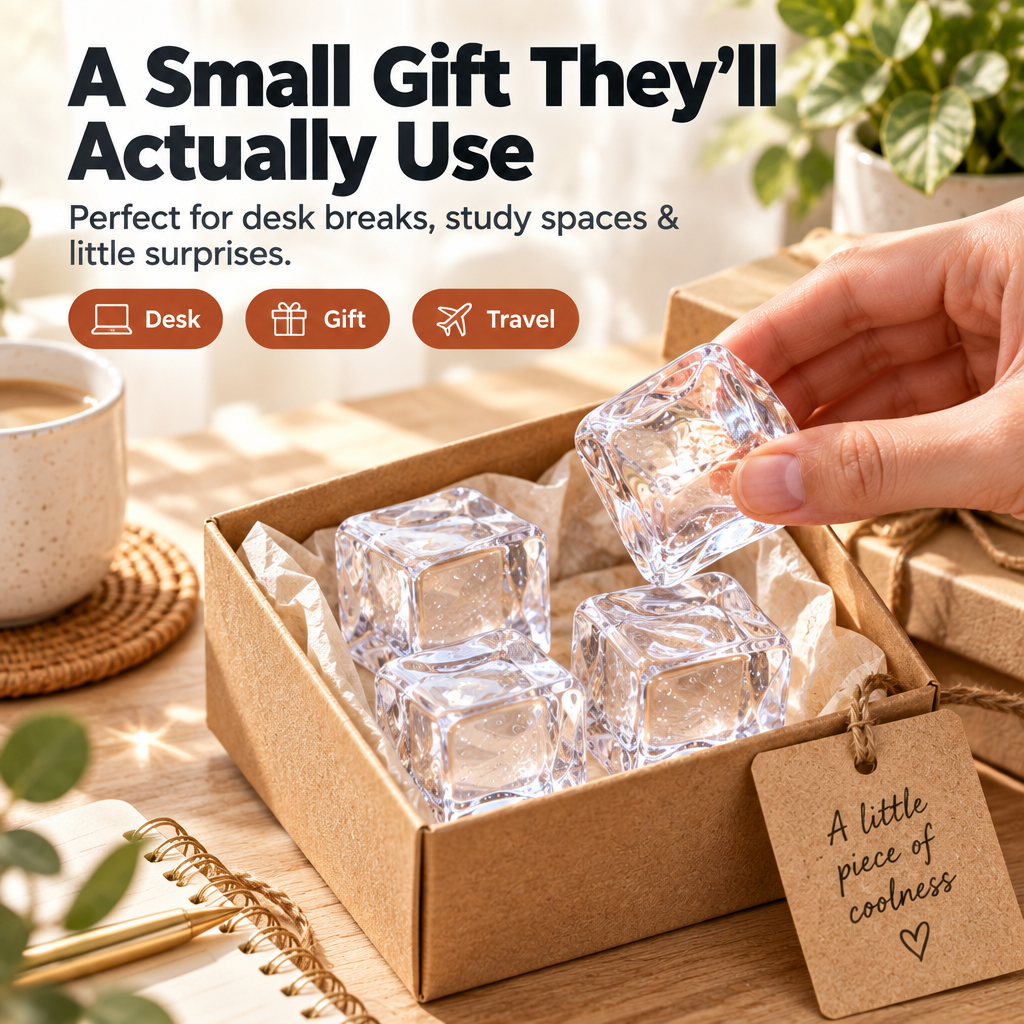 Crystal Ice Cube Squishy - lifestyle and gifting