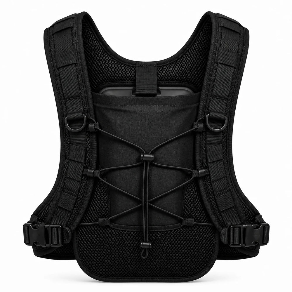 Breathable mesh back & bungee