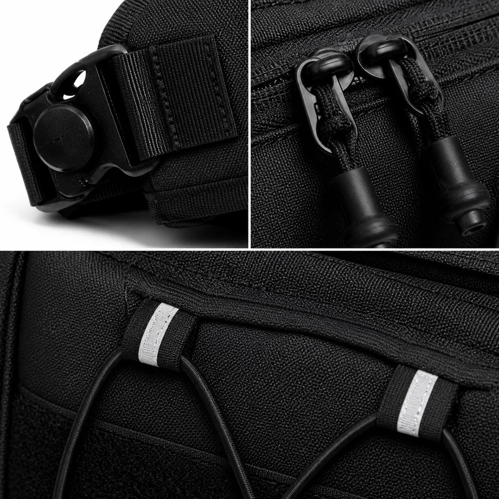 Swivel quick-release & rubber zips