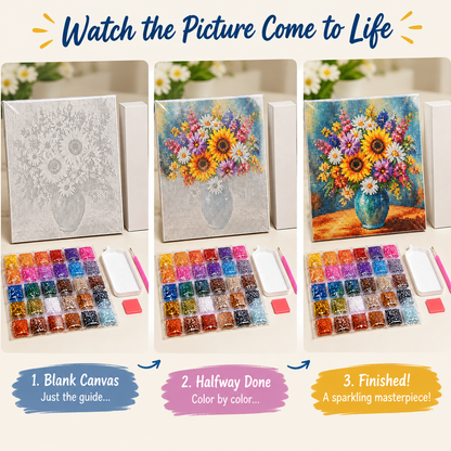 Diamond Painting Sparkle Art Kit - progress or use