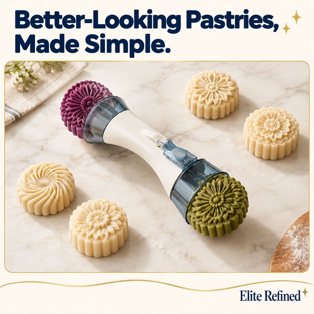 Double-Ended Pastry Mold | Decorative Baking Press - Hero Product