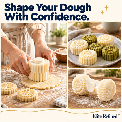 Double-Ended Pastry Mold | Decorative Baking Press - Lifestyle In Use