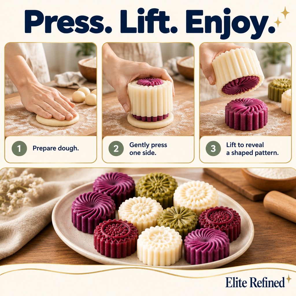 Double-Ended Pastry Mold | Decorative Baking Press - How To Use