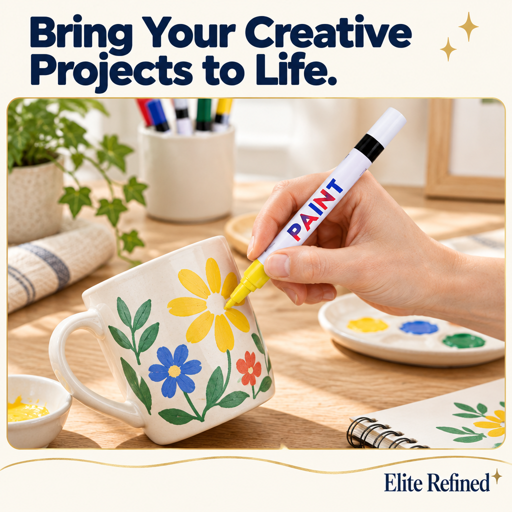 Fast-Drying Paint Marker Pen | Low-Odor Craft Marker – Realistic Lifestyle