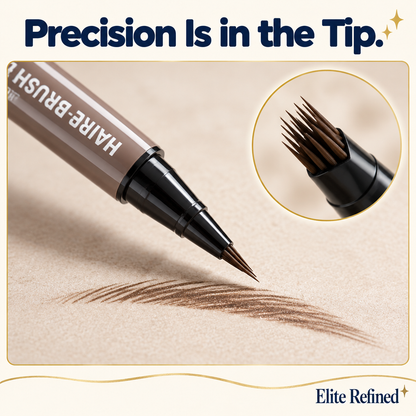Waterproof Liquid Brow Pen | Dual-Tip Eyebrow Makeup – Detailed Close Up