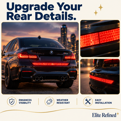Reflective Car Sticker Strips | Rear Bumper Safety Decals – Premium Lifestyle