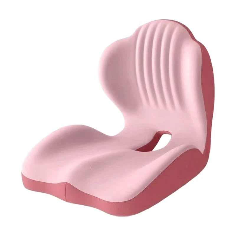 Elite Refined L-shaped memory foam seat cushion, double pink view