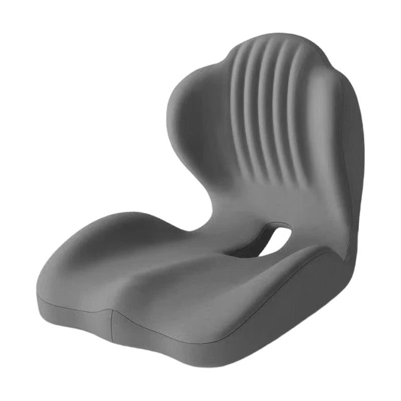 Elite Refined L-shaped memory foam seat cushion, grey view