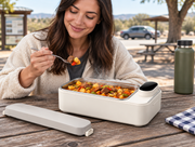 Portable Electric Meal Warmer — outdoors