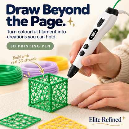 LCD 3D Printing Pen for Creative PLA Drawing Projects