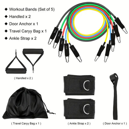 Elite Resistance Band Set – 11-in-1 Home Gym Kit