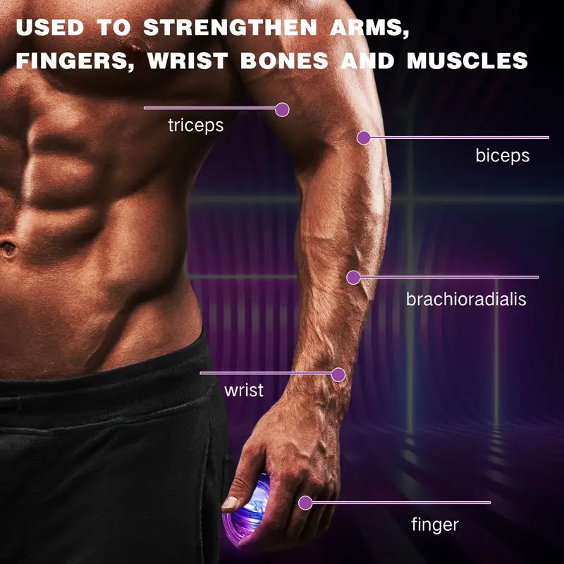 Wrist-Ball Glowing Gyroscope Gyro Ball