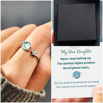 💙 My Dear Daughter Ring — A Message She’ll Carry Forever