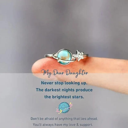 💙 My Dear Daughter Ring — A Message She’ll Carry Forever
