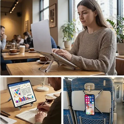 Portable laptop tablet and phone stand product view