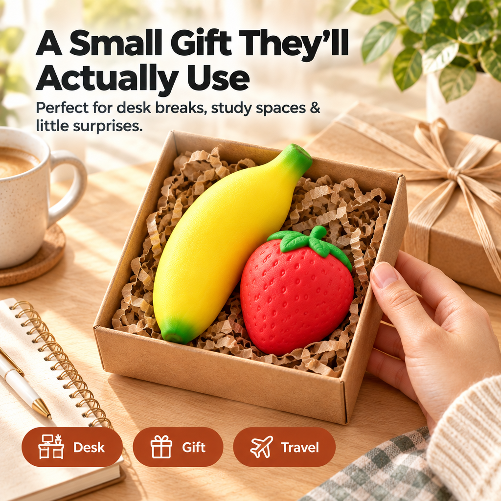 Banana & Fruit Squishy - lifestyle and gifting