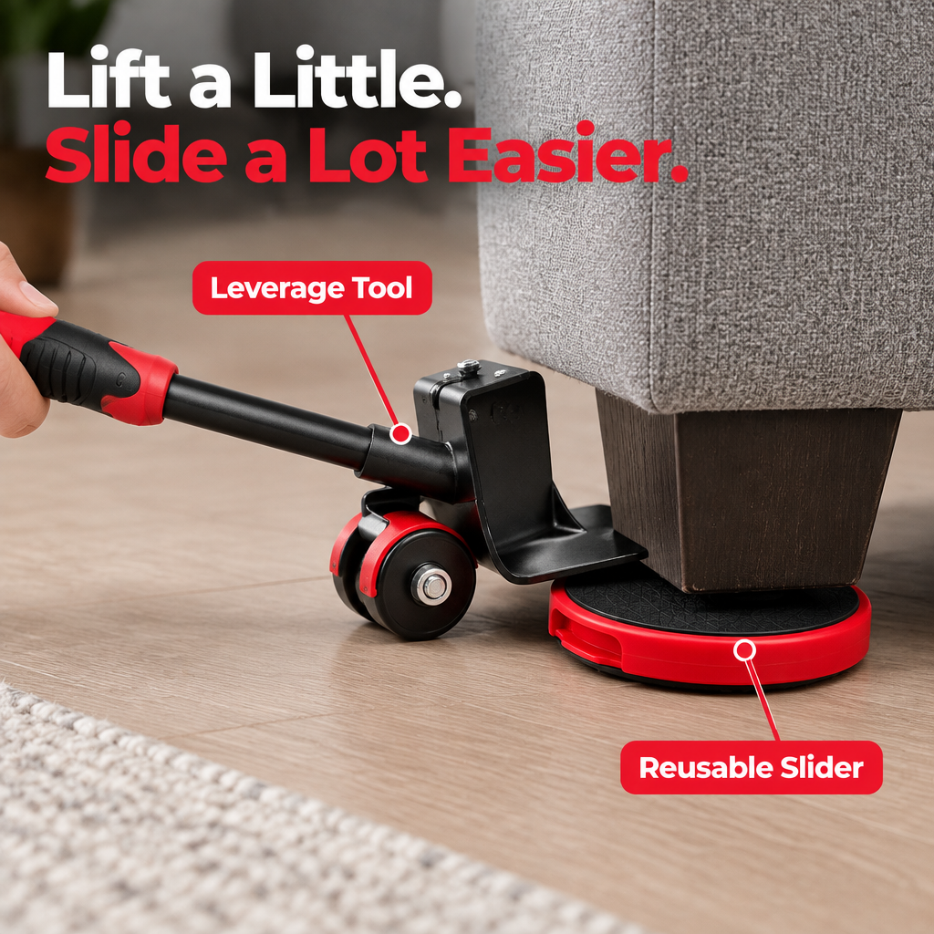 Heavy Furniture Lifter & Slider Set - size guide