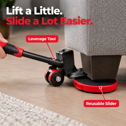 Heavy Furniture Lifter & Slider Set - size guide