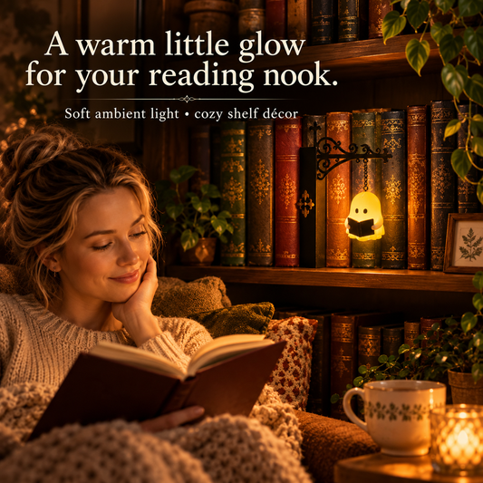 Vintage Bookshelf Hanging Lantern – Warm LED Mini Shelf Light