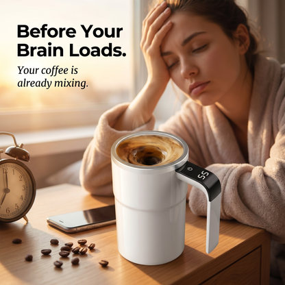 Magnetic Self-Stirring Coffee Cup