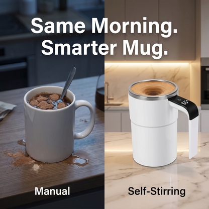 Magnetic Self-Stirring Coffee Cup