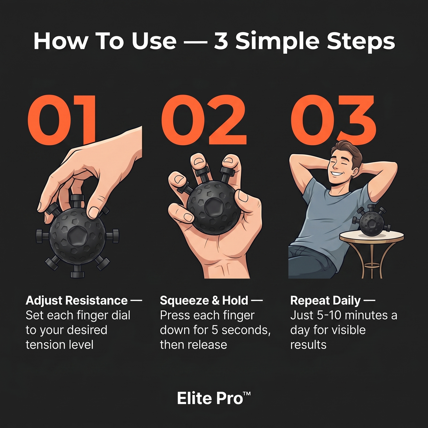 Elite Pro™ Finger & Grip Strengthener