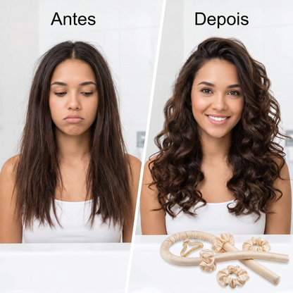 CurlSatin Pro™ | Modelador de Cachos Sem Calor