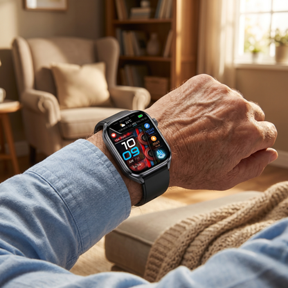 CareTime Pro™ — Senior-Friendly Smartwatch | Fall Detection, SOS, Bluetooth Calling