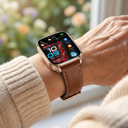 CareTime Pro™ — Senior-Friendly Smartwatch | Fall Detection, SOS, Bluetooth Calling