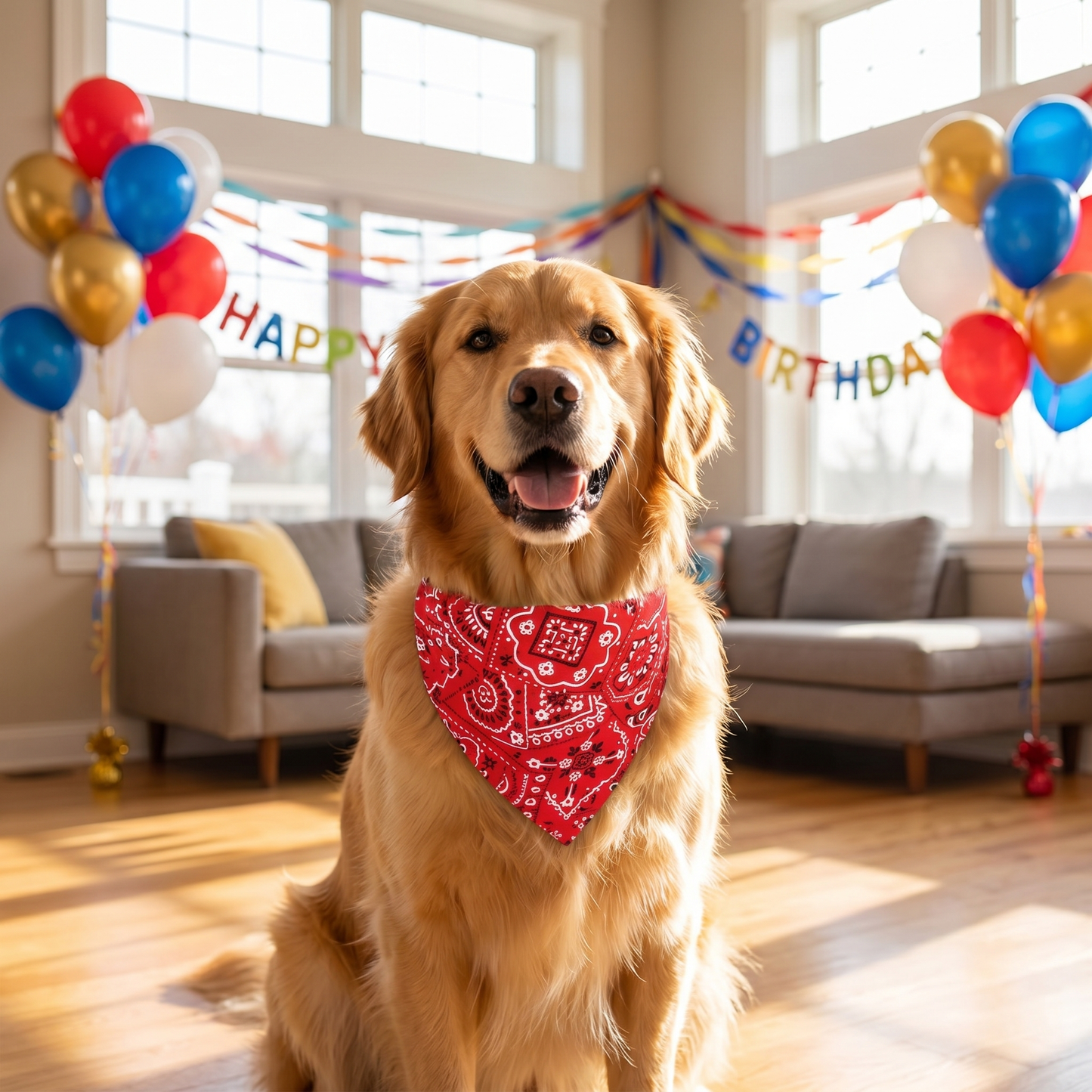 Elite Paws™ Adjustable Pet Bandana Collar