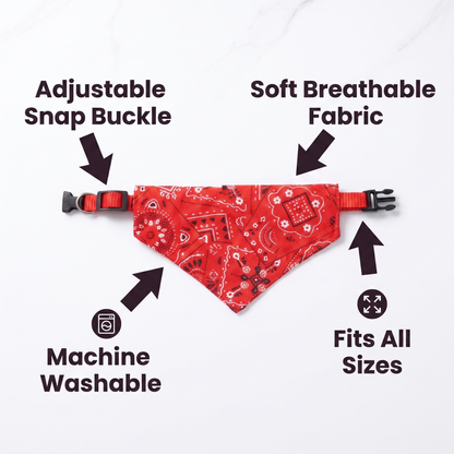 Elite Paws™ Adjustable Pet Bandana Collar