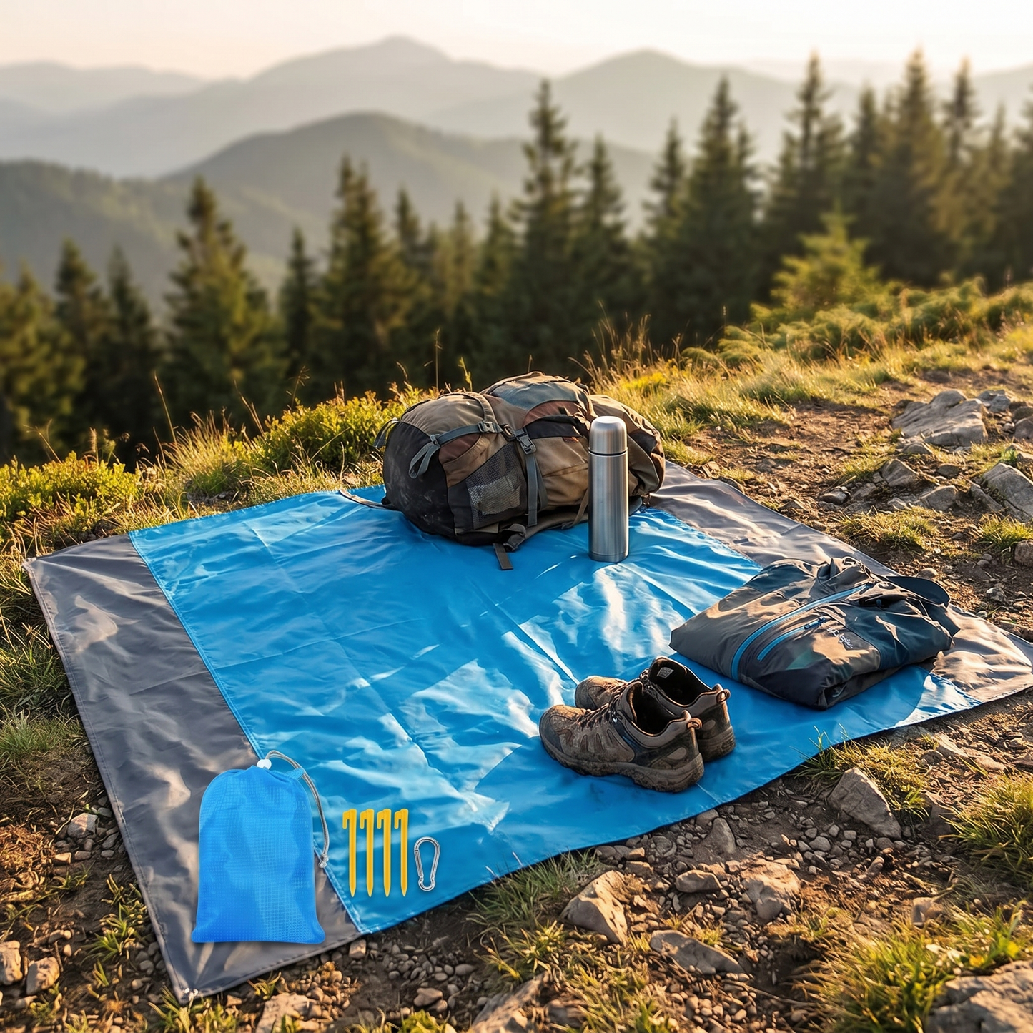 EliteBeach™ Sandproof Waterproof Beach Blanket